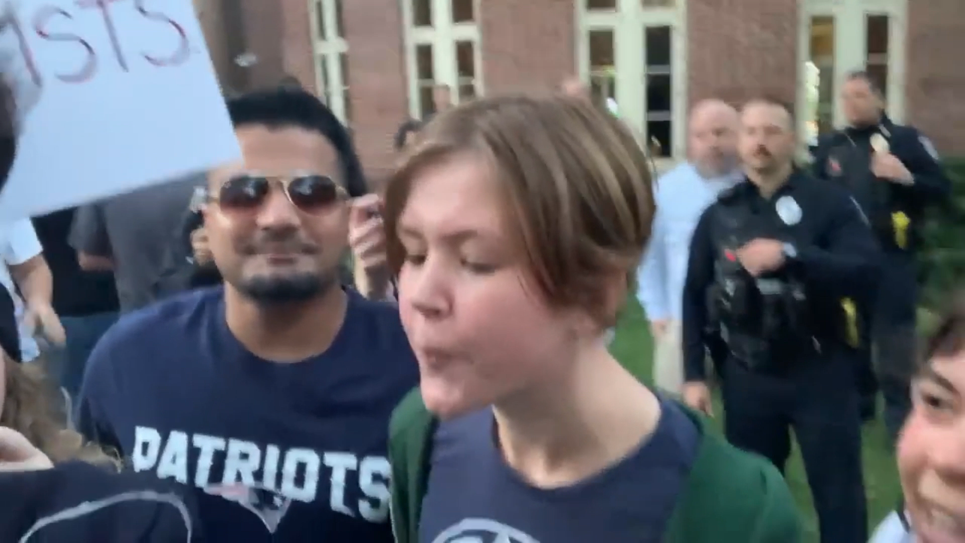 Spitting thick loogie